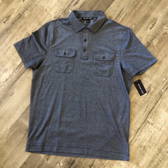 Michael Kors Other - Michael Kors Charcoal Gray Short Sleeve Shirt Lg